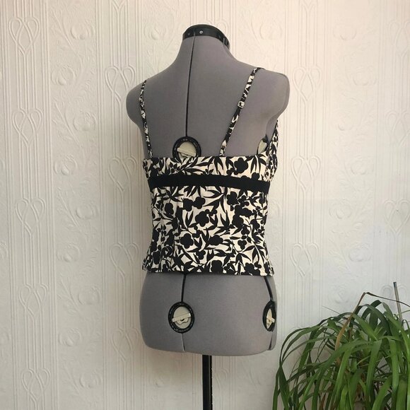 Early 2000 never worn Tara Jarmon sexy retro crop top cotton size 40 - Picture 2 of 3